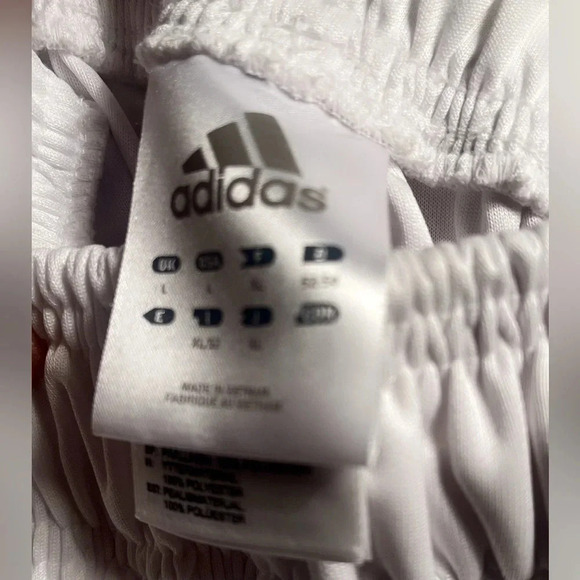 Adidas Toronto Raptors white warmup athletic streetwear tearaway track pants L - Picture 6 of 6